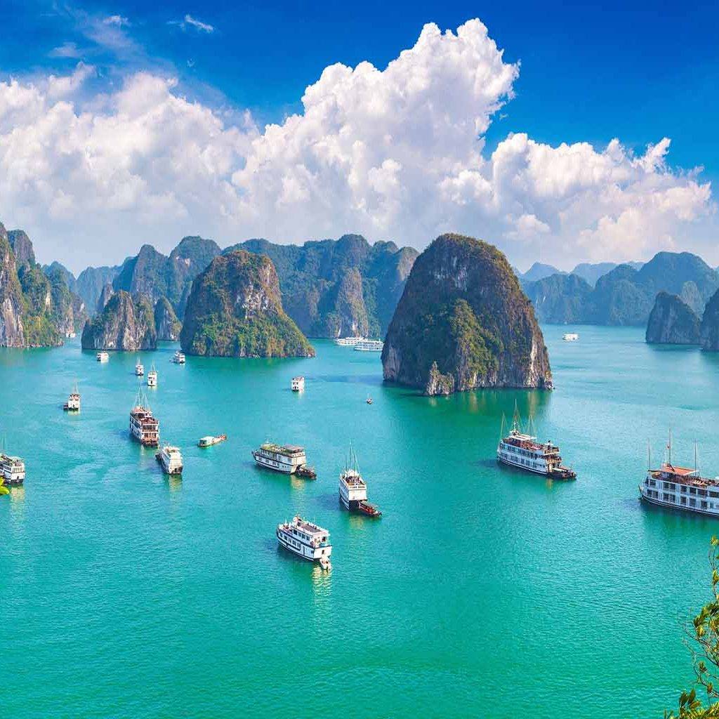 Ha Long Bay, heavenly beauty of undulating rocky islands among waters