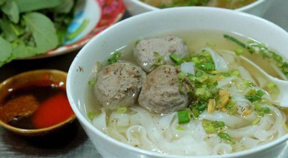 The noodle shop in Saigon is famous for its tiny beef ball