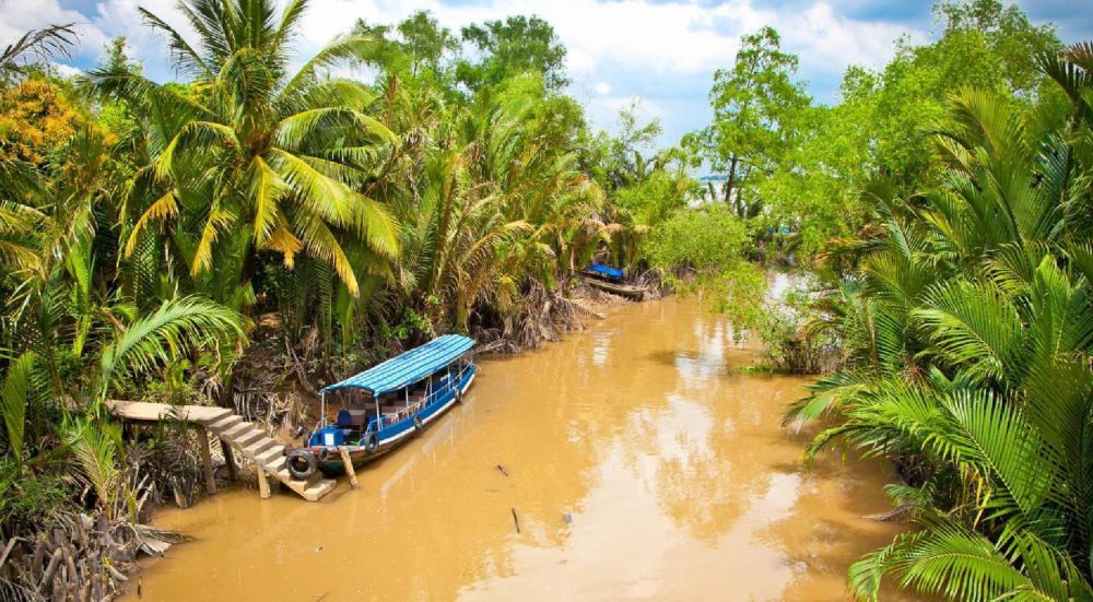 Ben Tre, land of coconut palms in downstream Mekong Delta