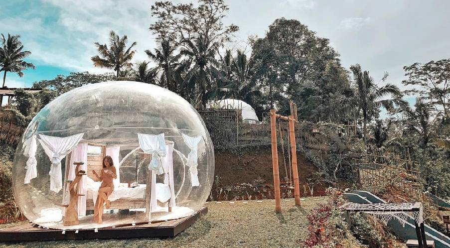 The BUBBLE HOTEL ในดาลัดพร้อมมุมมองที่สวยงามเหมือนอยู่ในบาหลี