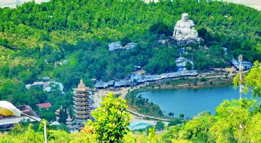 Sam Mountain, a scenic pilgrimage place overlooking Mekong Delta floodplain