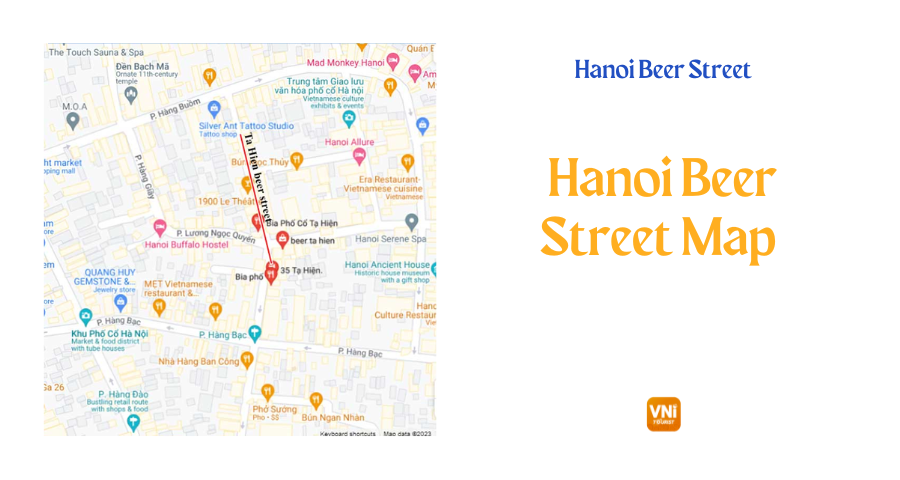 Hanoi Beer Street Map