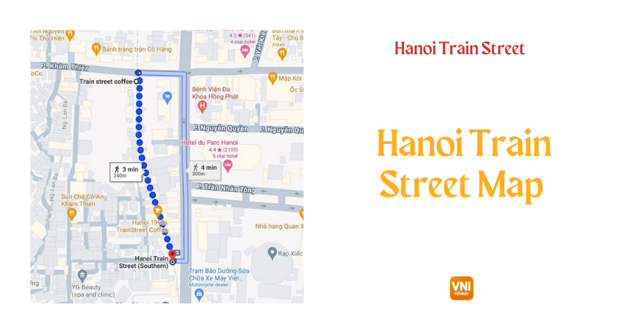 Hanoi Train Street Map