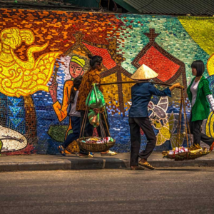 Hanoi Ceramic Mosaic Mural - vnitourist